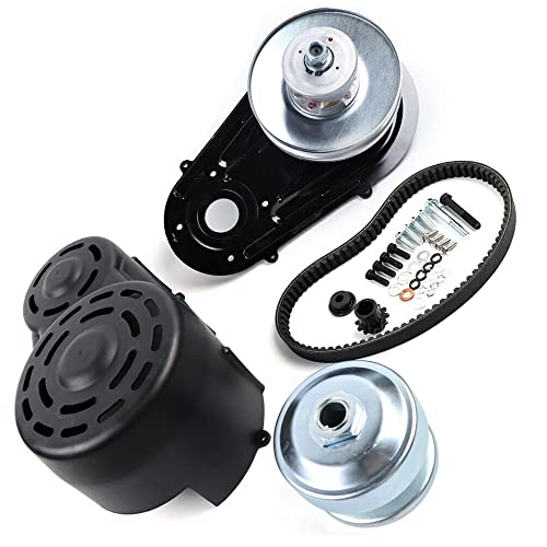 Torque Converter 40 Series Kit Clutch Pulley Driver With 1" Crankshaft 1/4" Keyway Fit for 9hp-16hp Engines Fit Predatordune 420Cc Gx 390-5/8" Silver