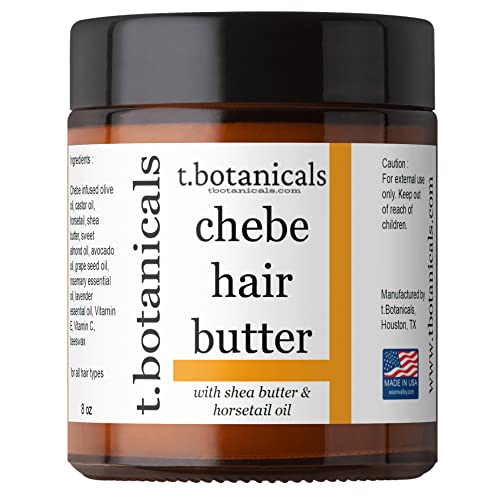 t.botanicals Chebe Butter, Chebe Hair Butter for Hair Growth, Hair Thickening, Chebe Hair Growth Butter, Ayurvedic Hair Butter with Horsetail