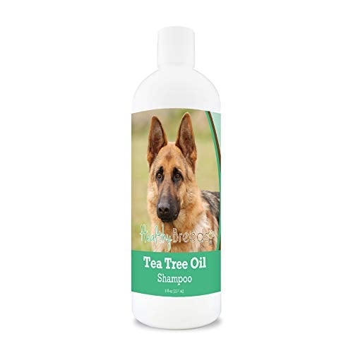 Healthy Breeds German Shepherd Tea Tree Oil Shampoo  Formulated for Dry, Irritated Skin  Reduce Dandruff  Wintergreen Scent  8 oz