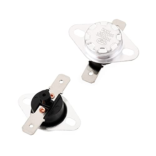 Fielect KSD301 Thermostat Temperature Control Switch,Adjust Snap Disc Temperature Switch 100C Normally Closed 5 Pcs