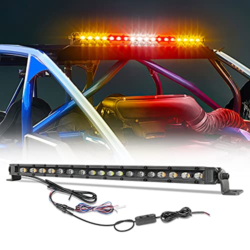 OFFROADTOWN 20" Rear LED Chase Light Bar UTV Rear Light Bar Slim Off Road Chase Light Emergency Strobe Light Bar w/Brake Reverse Turn Signal Light Bar for UTV Can-am Polaris RZR Pickup Off Road Truck