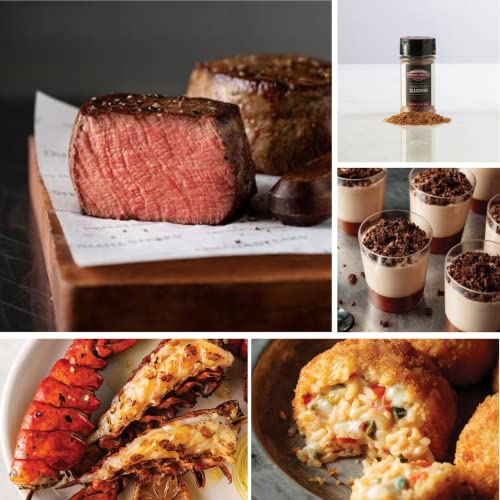 Omaha Steaks Steak and Lobster Dinner Package (6x Triple-Trimmed Filet Mignons, 4x Lobster Tail Skewers, 8x Pepper Jack Risotto Cakes, 6x Chocolate Mousse and Caramel Cups, 1 jar Omaha Steak Seasoning)