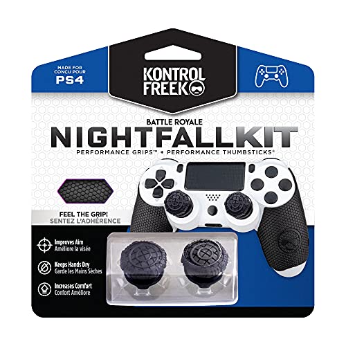 KontrolFreek FPS FreekBattle Royale Nightfall Performance Kitfor PlayStation 4 Controller (PS4) | IncludesPerformanceThumbsticksand Performance Grips| Black