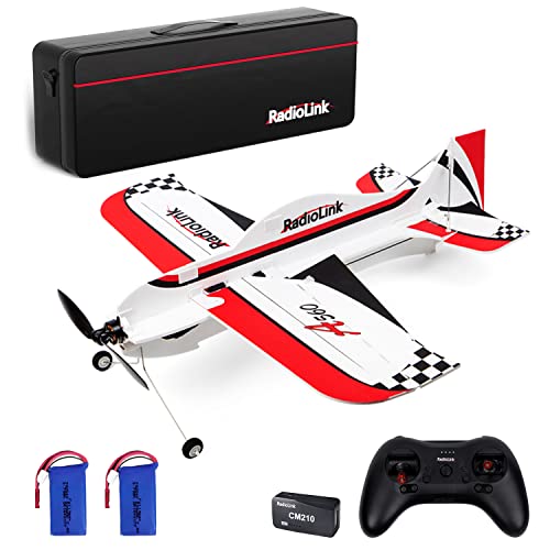Radiolink A560 Ready to Fly (RTF) 3D RC Airplane with Byme-A Gyro Flight Controller 6 Fly Modes, Brushless Motor 15A ESC Plane, T8S Transmitter & R8XM Voltage Telemetry RX for Beginner and Experienced