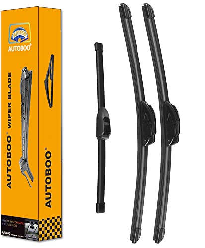 AUTOBOO 28"+14" Windshield Wipers with 13 Inch Rear Wiper Blade Replacement for Hyundai Elantra 2012-2016,Hyundai Elantra GT 2013 2014 2015 2016 2017 -Original Factory Quality (Pack of 3)