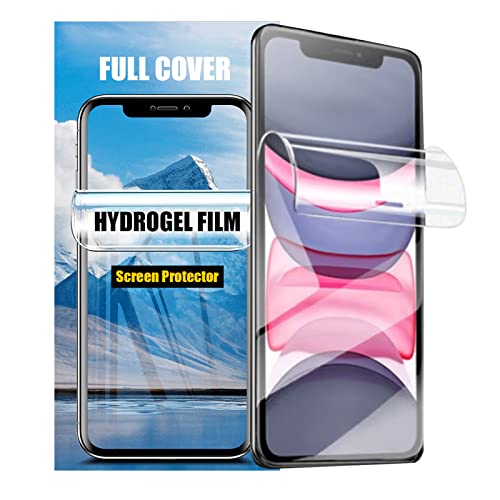 LOOKSEVEN 3 Pack Hydrogel Film For iPhone XSMAX/11PROMAX Transparent Soft TPU Screen Protector Compatible with iPhone Xs Max, iPhone 11 Pro Max,High Sensitivity Protective Film (Not Tempered Film)