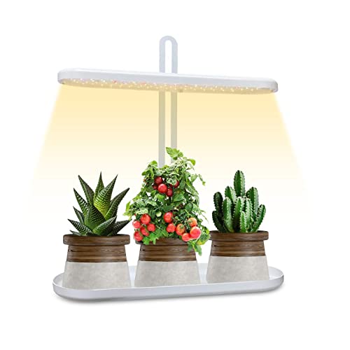 GoGrow LED Plant Light for Indoor Plants, New Generation Desk Grow Light with Timer, Grow Lamp Full Spectrum UV Grow Lights