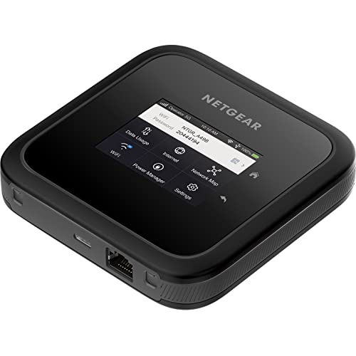 NETGEAR Nighthawk M6 5G WiFi 6 Mobile Hotspot Router (MR6150) Blazing Fast Wireless Hotspot Router, Unlocked, Certified with AT&T and T-Mobile, for Secure Internet at Home Or Everywhere You Go, Black