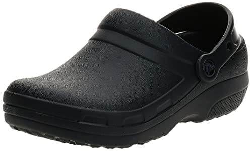 Crocs womens Men's and Women's Specialist Ii Vent | Work Shoes Clog, Black, 12 Women 10 Men US