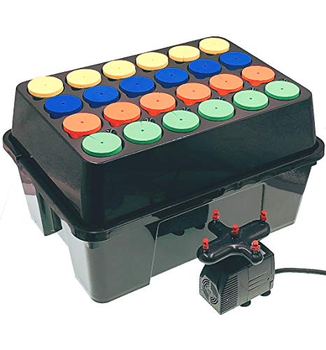 HORTIPOTS Aeroponic Cloner Machine 24 Site for Cuttings Rooting Using 2 inch Neoprene Inserts or 2 inch Clone Collars