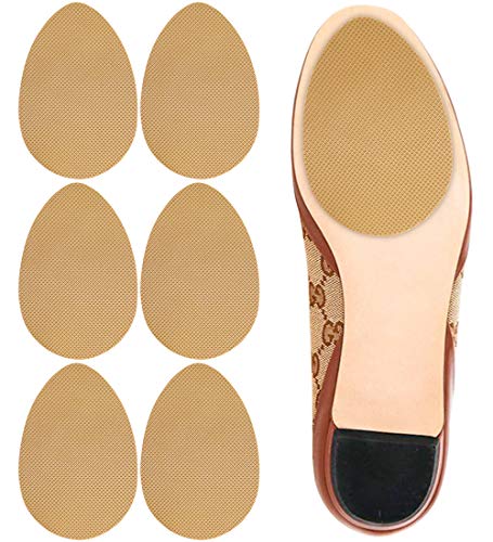 Dr. Shoesert Non-Slip Shoes Pads Adhesive Shoe Sole Protectors, High Heels Anti-Slip Shoe Grips (Yellow - 3 Pairs)