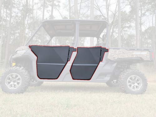 Rival Half Doors Front Rear Compatible with Can Am 17-21 Defender Max 500 800 1000 HD 5 8 10