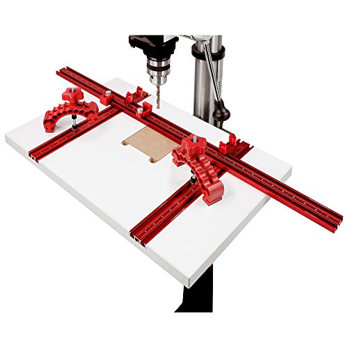 Woodpeckers Drill Press Table Package, Kit 2, Complete Kit with Work Surface, Clamps, Fence and Stops