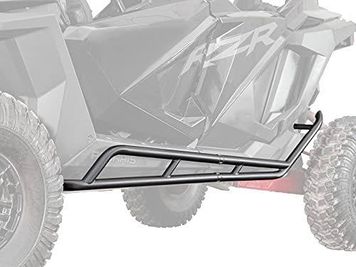 SuperATV Nerf Bars/Tree Kickers/Rock Sliders for 2020+ Polaris RZR PRO XP 4 | Black | Bolt-On | 1.75 Diameter Steel Tubing | UV-Resistant Powder Coat Finish | Easy Install