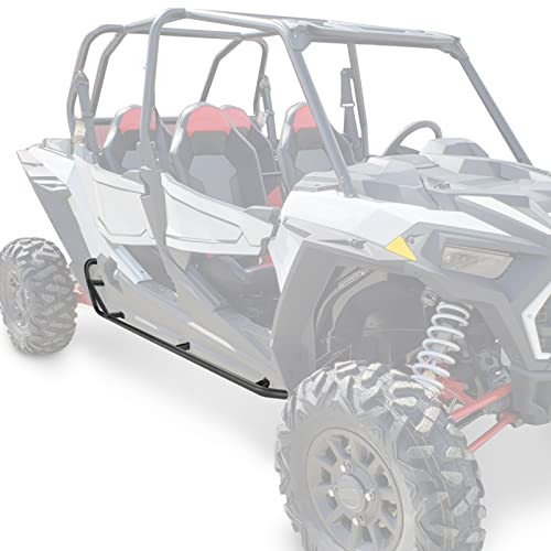 kemimoto XP 4 1000 Nerf Bars Rock Sliders, kemimoto 4 Steel Side Steps Nerf Bars Tree Kickers Compatible with Polaris RZR XP4 1000/4 Turbo 2014-2023