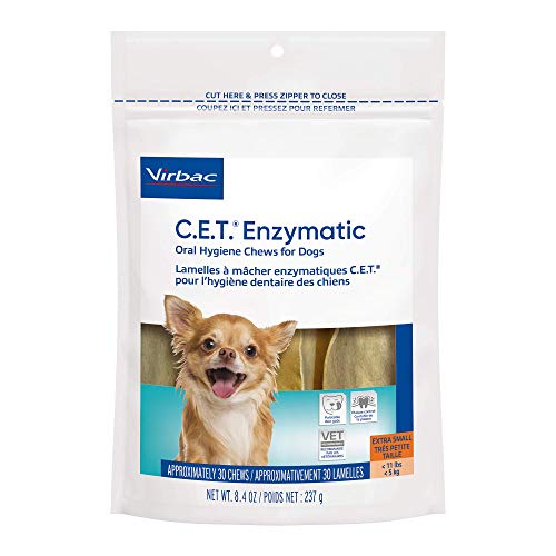 Virbac CET Enzymatic Oral Hygiene Chews for Dogs 8.4 Ounce (Pack of 1)