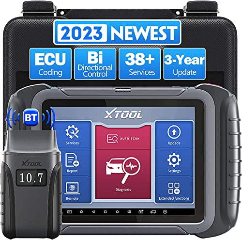 XTOOL D8BT 2023 New Upgraded Automotive Diagnostic Tool, 3-Year Updates ($600 Worth), Bi-Directional Control, ECU Coding, OE Full Diagnosis & 38+ Resets, Key Programming, Crankshaft Relearn, CAN FD