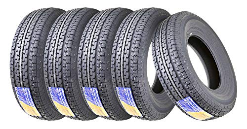 5 FREE COUNTRY Premium Trailer Tire ST225/75R15 Radial 10PR Load Range E w/Scuff Guard