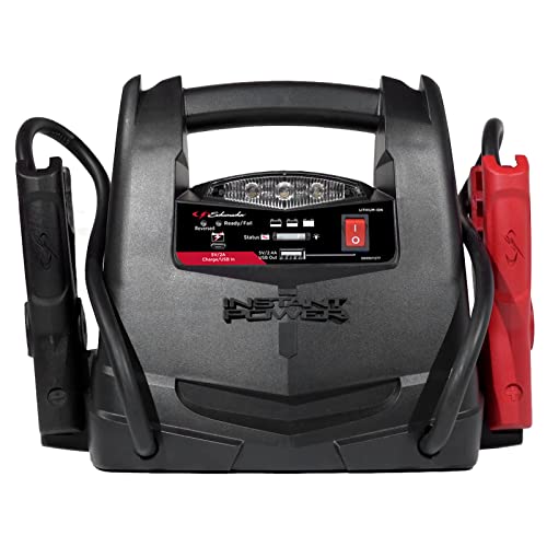 Schumacher SL1562 Lithium Portable Power Station -150 PSI Air Compressor, 1200A 12V Jump Starter, for 8.0L Gas | 6.0L Diesel Engines  Charge Apple, Samsung and Android Devices