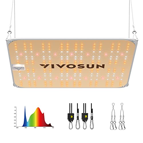 VIVOSUN VS1000E LED Grow Light, 2 x 2 Ft. LED Plant Light with Samsung Diodes and Sunlike Full Spectrum for Indoor Plants, Seedlings, Vegetables, and Flowers