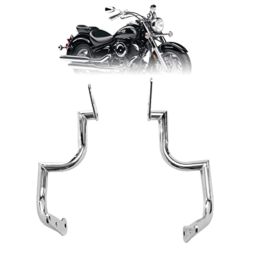 Kinglemc Engine Guard Highway Freeway Crash Bar for Yamaha Vstar Xvs 1100 Classic Custom Silverado(Silver)