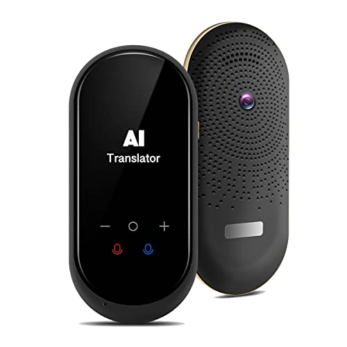 Language Translator Device Two-Way Instant Translator Device 106 Languages Support Voice & Text & Offline & Photo Translation High Accuracy Voice Translator Device for Travel Learning Business