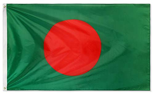 DANF Bangladesh Flag 3ftx5ft Bangladeshi National Flags Polyester with Brass Grommets 3x5 Foot Flag
