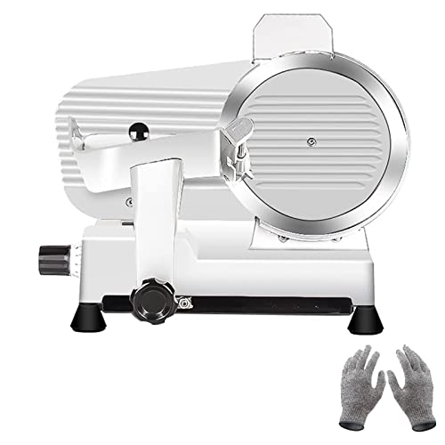 Meat Slicer,10" Premium Steel Blade Home and for Commercial Meat Slicer Stainless Steel Semi-Auto bread slicer, Cheese Food Electric Deli Slicer.