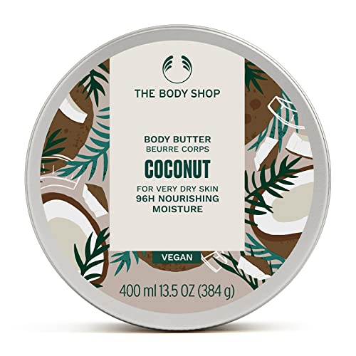 The Body Shop Coconut Body Butter  Nourishing & Moisturizing Skincare for Very Dry Skin  Vegan  13.5 oz