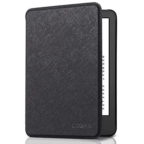 CoBak Case for All New Kindle 11th Generation 2022 Release Only - Ultra Slim PU Leather Smart Cover with Auto Sleep and Wake, Premium Protective Case for Kindle 2022, Black