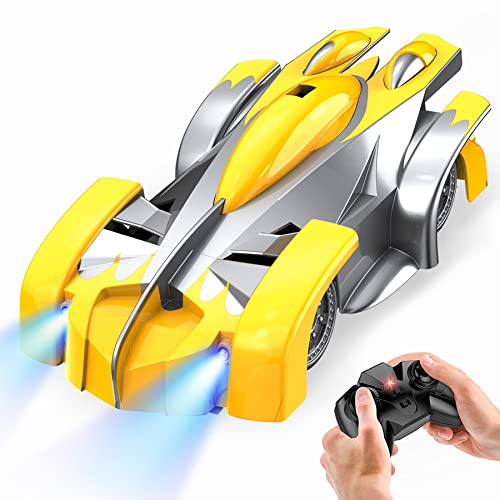 KIEAHCEY Wall Climbing Remote Control Car 360 Rotation Dual Mode RC Toy Car with Rechargeable High Speed Cool Toys 4 5 6 7 8-12 Year Old Boys and Girls Christmas Birthday Gift