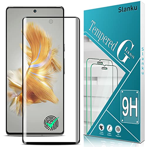 Slanku Designed for Google Pixel 6 Pro Tempered Glass Screen Protector, HD Screen Protector Film, Support Fingerprint Reader, Bubble Free, Anti Scratch, Easy installation, Case Friendly
