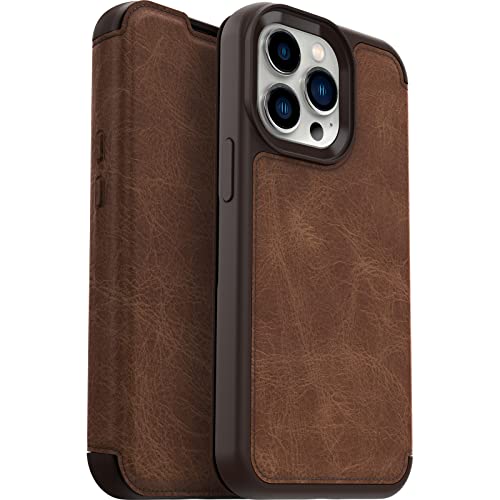 OTTERBOX STRADA FOLIO SERIES Case for iPhone 13 Pro (ONLY) - Retail Packaging - ESPRESSO