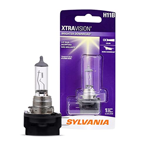 SYLVANIA - H11B XtraVision - High Performance Halogen Headlight Bulb, High Beam, Low Beam and Fog Replacement Bulb (Contains 1 Bulb)