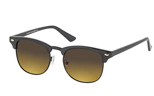 Eagle Eyes Palmer Polarized Sunglasses - Semi Rimless Frame - Black