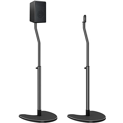 Mounting Dream Speaker Stands Pair, Max 40" Height Adjustable Speaker Stands Mounts,Heavy Duty Base Extendable Tube,11 lbs Capacity Per Stand,Set of 2 Universal Floor Stands (Speakers Not Included)