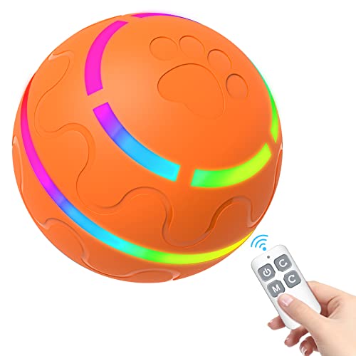 Tuwicx Interactive Dog Toys for Boredom and Stimulating, Durable Motion Activated Automatic Rolling Ball Dog Toys Cat Toys, Dog Toys for Puppy/Small/Medium Dogs