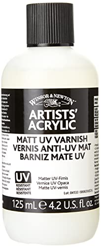 Winsor & Newton Professional Acrylic Medium, Matt UV Varnish, 125ml (4.2-oz)
