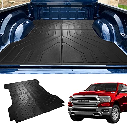 Bomely Fit 2019-2023 Dodge Ram 1500 Truck Bed Mat 6.4 Ft All Weather Cargo Liners 6.5 Ft Long Bed Liner 6.5' 2022 Ram 1500 Accessories (2019-2023,6.5Ft)