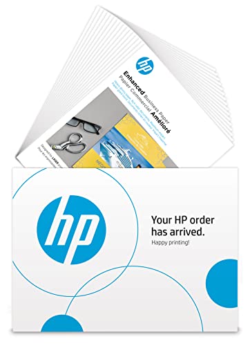 HP Enhanced Business Paper, Glossy, 8.5x11 in, 40 lb, 50 sheets, works with laser printers (4WN09A)