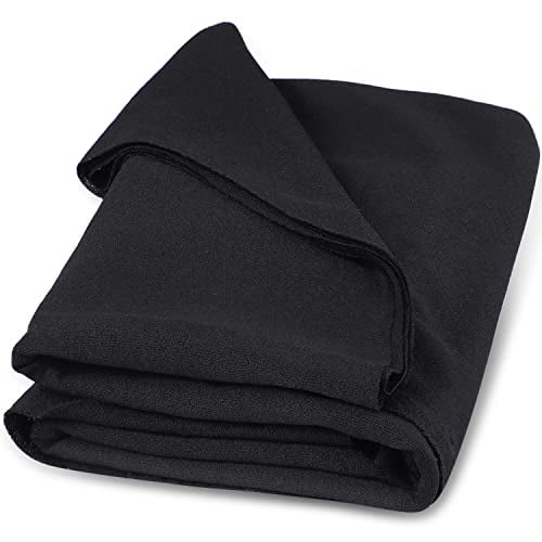 Facmogu Black Tulle Subwoofer Speaker Grill Cloth, 67"x20" Stereo Fabric Replacement for Home Speakers, Stage Audio Speakers and KTV Boxes Repair - 170 x 50 cm