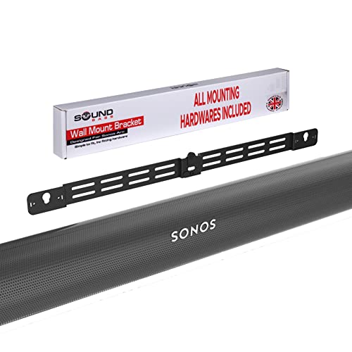 Soundbass Arc Wall Mount Bracket, Black, Compatible with Sonos Arc, Adjustable Depth, Full Hardware Kit Included, Designed in The UK