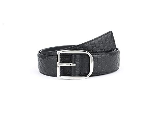 Gucci GG Signature Microguccissima Leather Belt, Black (Nero) (40-42 US / 105 UK)