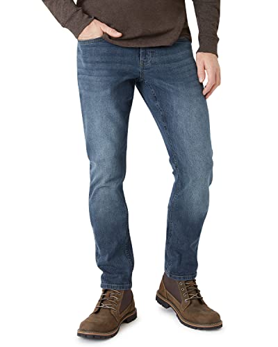 Weatherproof Vintage Men's Jeans | Super-Soft Denim Jeans | Stretch Jeans for Men | Blue & Black Jeans for Men | Slim Fit Jeans | Dark Blue Jeans for Men | Size 30W x 30L