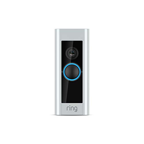 Ring Video Doorbell Pro  Upgraded, with added security features and a sleek design (existing doorbell wiring required)