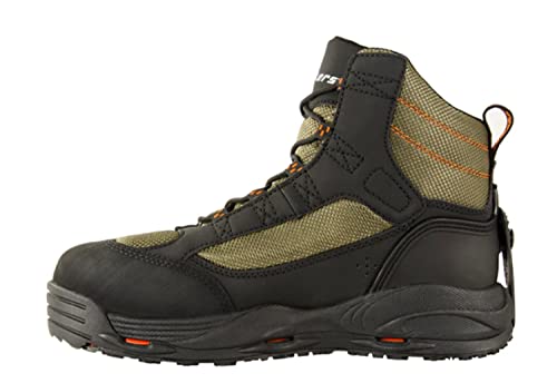Korkers Greenback Wading Boots - Packed with The Essentials - Includes Interchangeable Kling-On & Studded Kling-On Soles - Size 15
