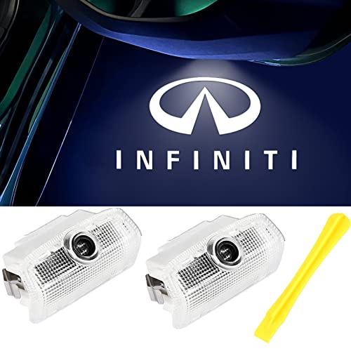 Verkoy No Fade Car Door Lights Logo Compatible with Infiniti - Welcome Lights Accessories for G/M/Q/FX/EX/QX Series