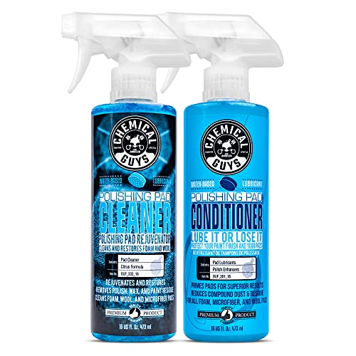 Chemical Guys BUF_301_16 Polishing and Buffing Pad Conditioner (16 Ounce) with Foam and Wool Citrus-Based Pad Cleaner, 16 oz
