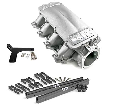 BTR Equalizer 1 Intake Manifold Cathedral Head Brian Tooley IMA-01 LS1 LS2 LS6 4.8 5.3 5.7 6.0 Includes Billet Fuel Rail Kit and Lokar Throttle Cable Bracket (Intake, Fuel Rails, Lokar Cable Bracket)