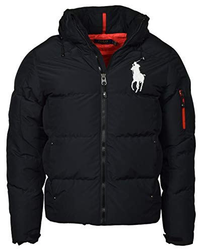 Polo Ralph Lauren Men's Big Pony Hooded Down Puffer Jacket - M - Black